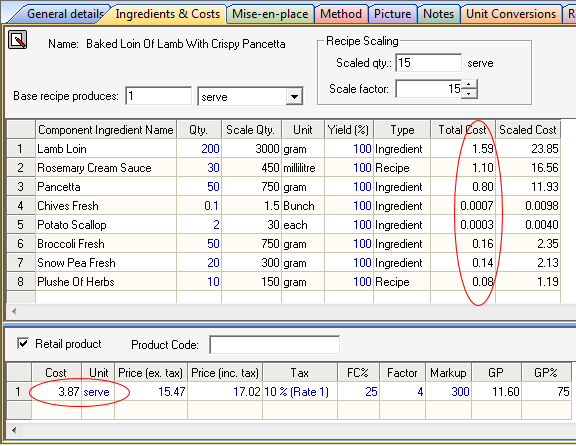 food costing software for mac